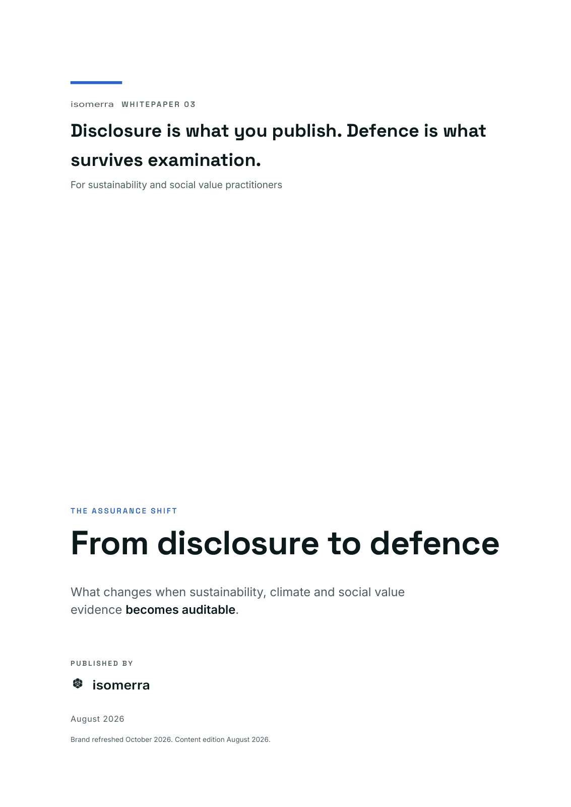 From disclosure to defence whitepaper cover